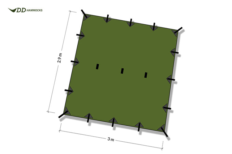 DD SuperLight Tarp M 3m x 2.9m TV